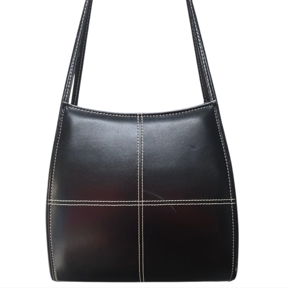 Kate Spade New York Black Leather Shoulder Bag Purse Handbag - Picture 2 of 15